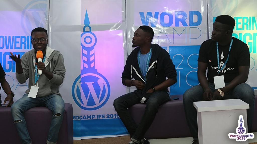 I spoke at WordCamp, IFE, in 2018. Worldcamp is the largest WordPress event for WordPress enthusiasts and creators. I joined a panel where we discussed WordPress security and the best practices.
